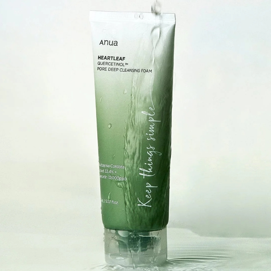 Anua – Heartleaf Quercetinol Pore Deep Cleansing Foam 150ml | Jabón con Ácido salicílico