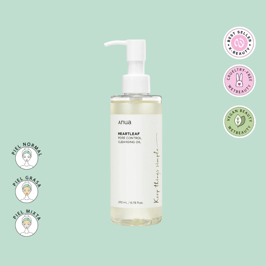 Anua - Hearleaf Pore Control Cleansing Oil 200ml | Aceite Limpiador