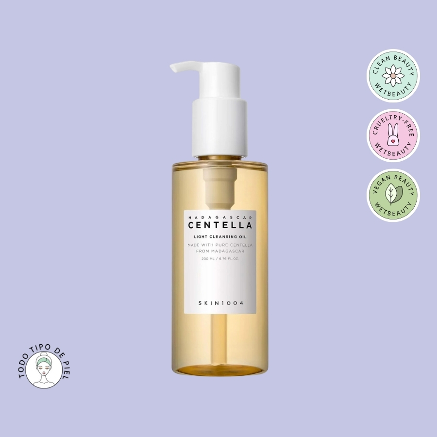 Skin1004 - Aceite limpiador Madagascar Centella Light Cleansing Oil 200ml | Aceite Limpiador de Centella
