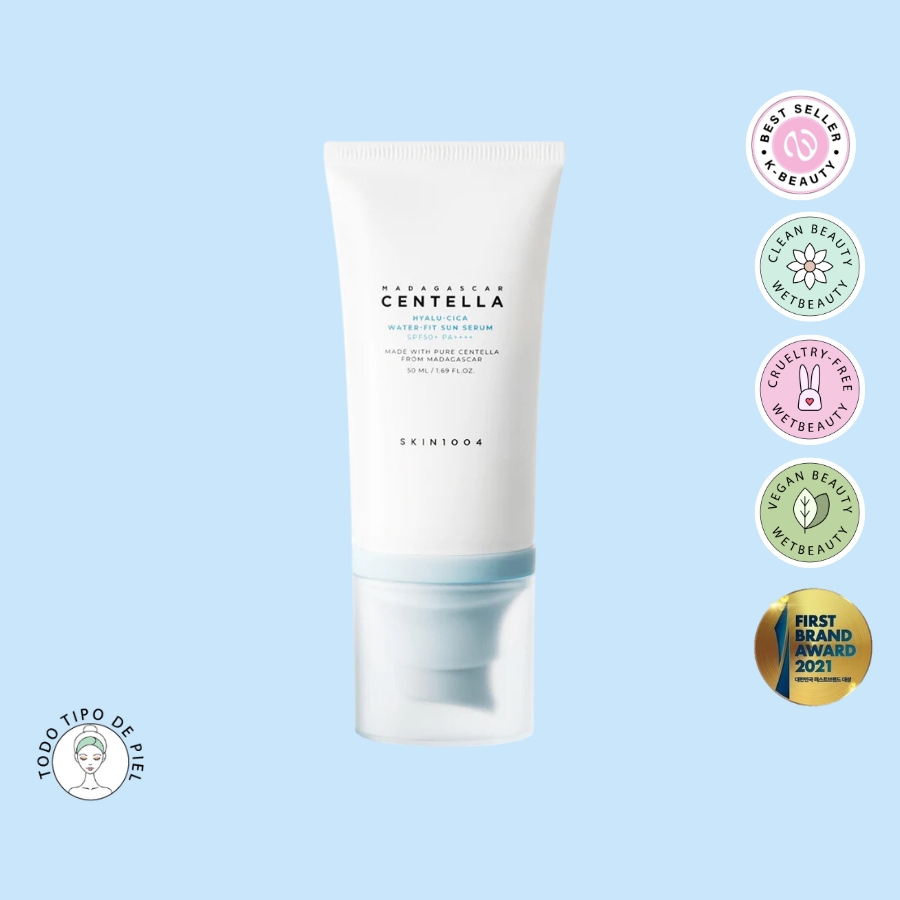 Skin1004 - Madagascar Centella Hyalu - Cica Water-Fit Sunscreen 50ml | Protector Solar