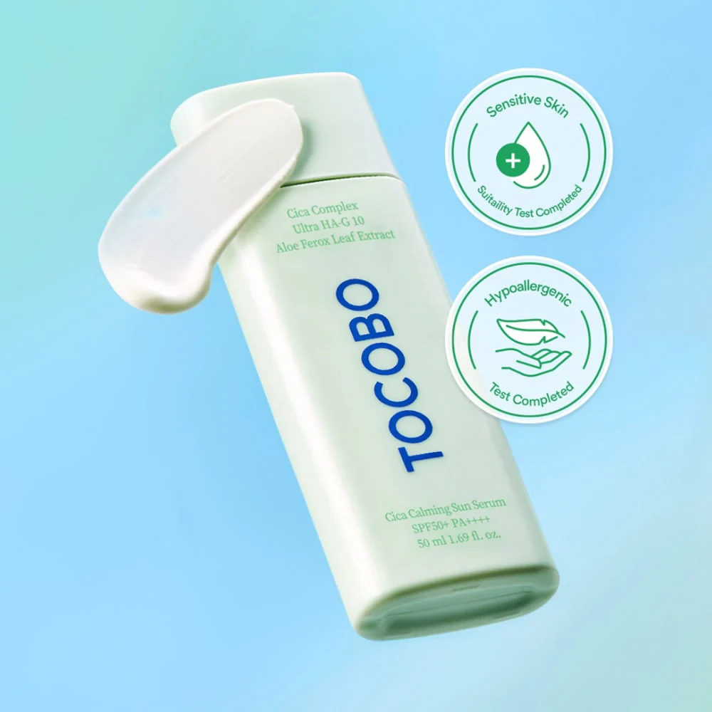 TOCOBO - Cica Calming Sun Serum 50ml | Protector solar